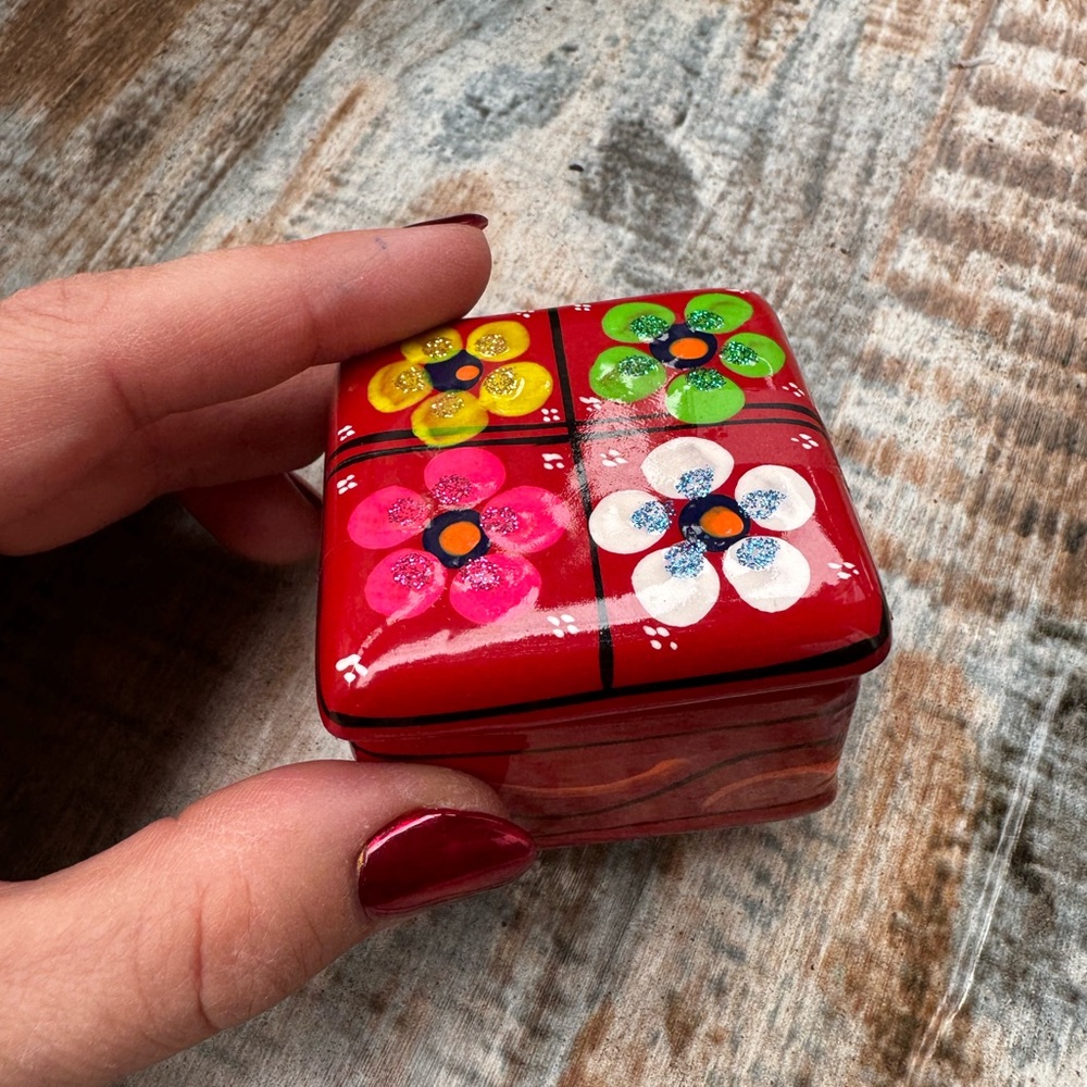 Handmade Ceramic Mexican Trinket Box
